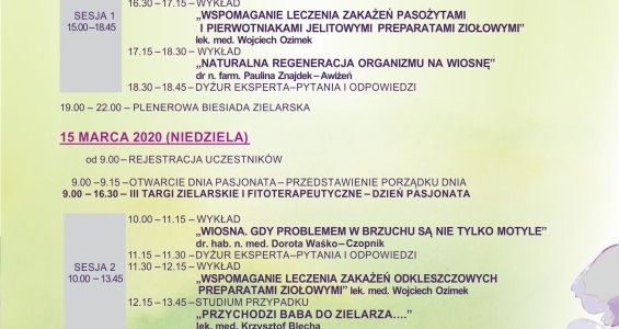 Targi Zielarskie 14-15 marca w Wiśle